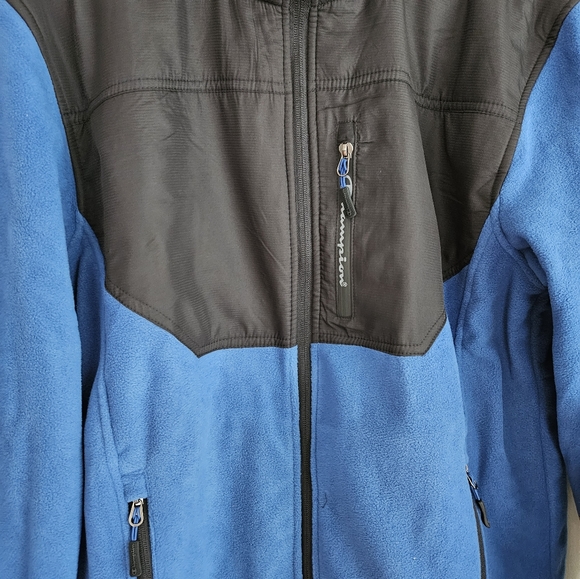Champion Jacket Arctic Mens Fleece Jacket‎ Blue and Black size Medium NWT - Picture 3 of 5